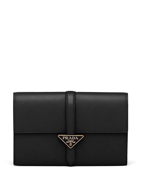 prada clutch wallet|farfetch prada wallet.